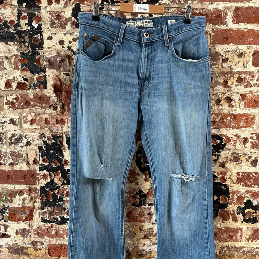 Ariat Mens 32x36 Blue Jeans