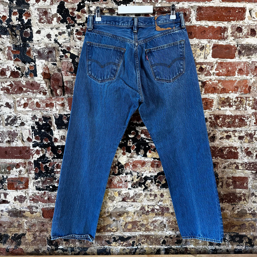 Levis 501 Jeans Mens 32x29 Straight Leg Button Fly Blue Denim
