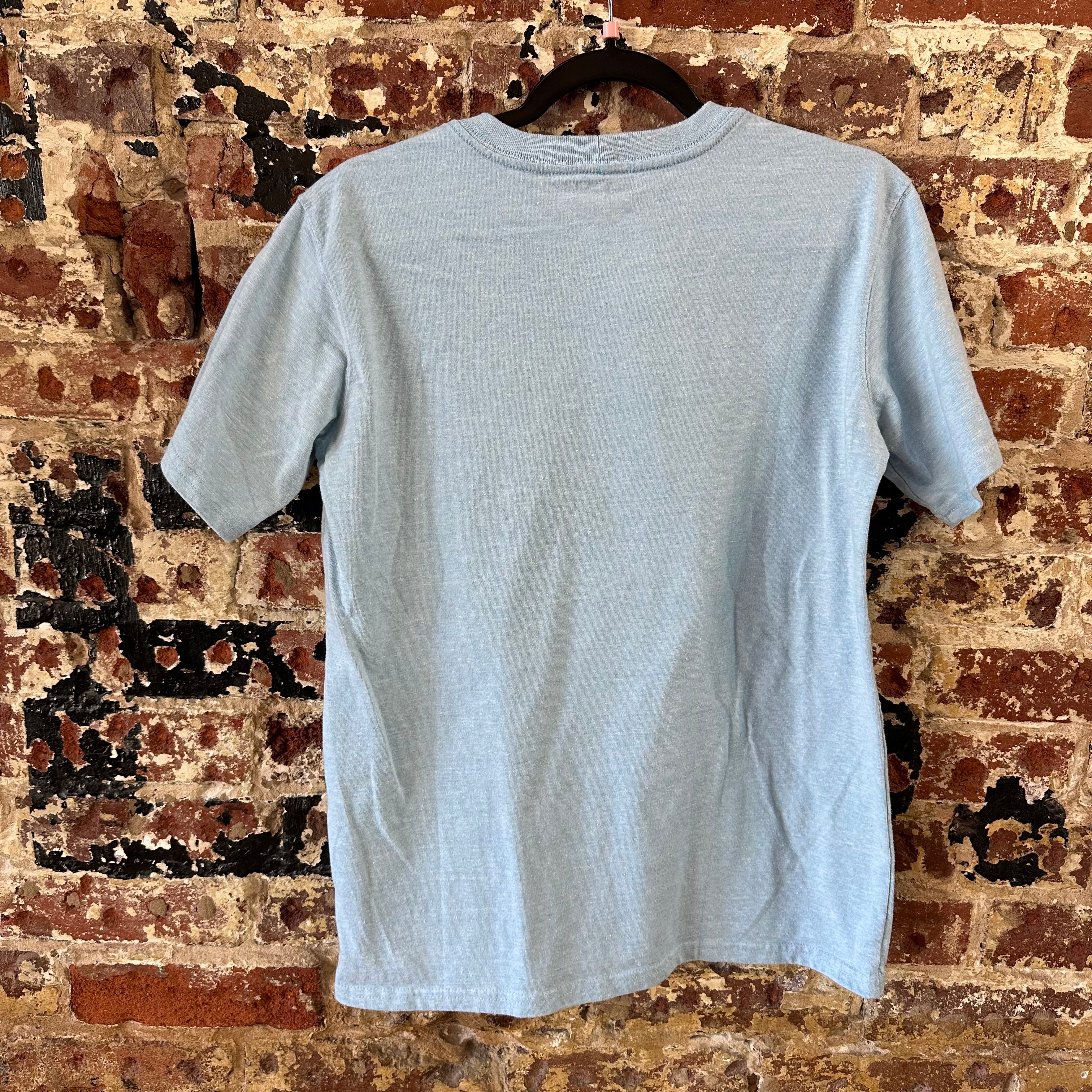 Carhartt T-Shirt Womens Small short sleeve Work casual Blue K-87 Loose