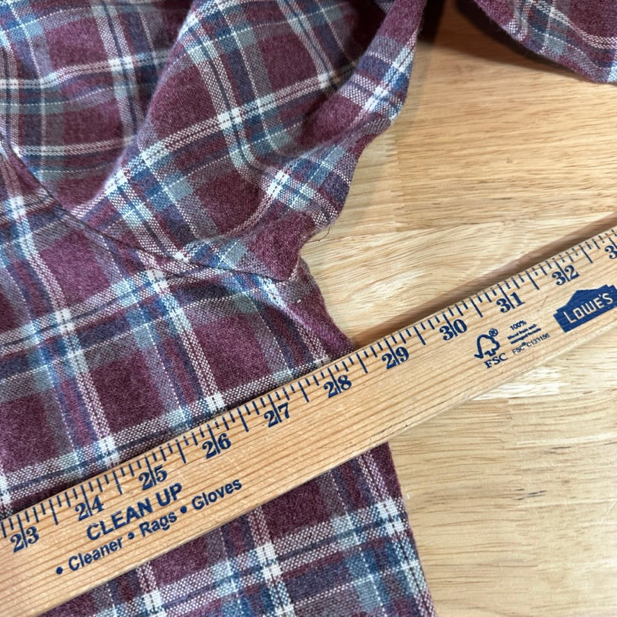 VTG Sears Mens 2XL Long Sleeve Button Up Flannel