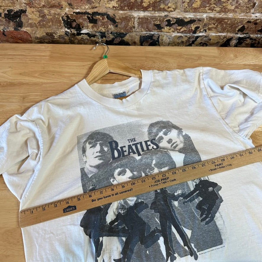 VTG Beatles Men's XL S/S White T-Shirt