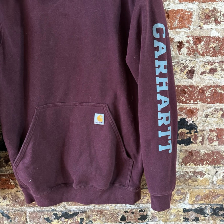 Carhartt Men's Small Hoodie Logo Port Sleeve Back Logo loose rain defender