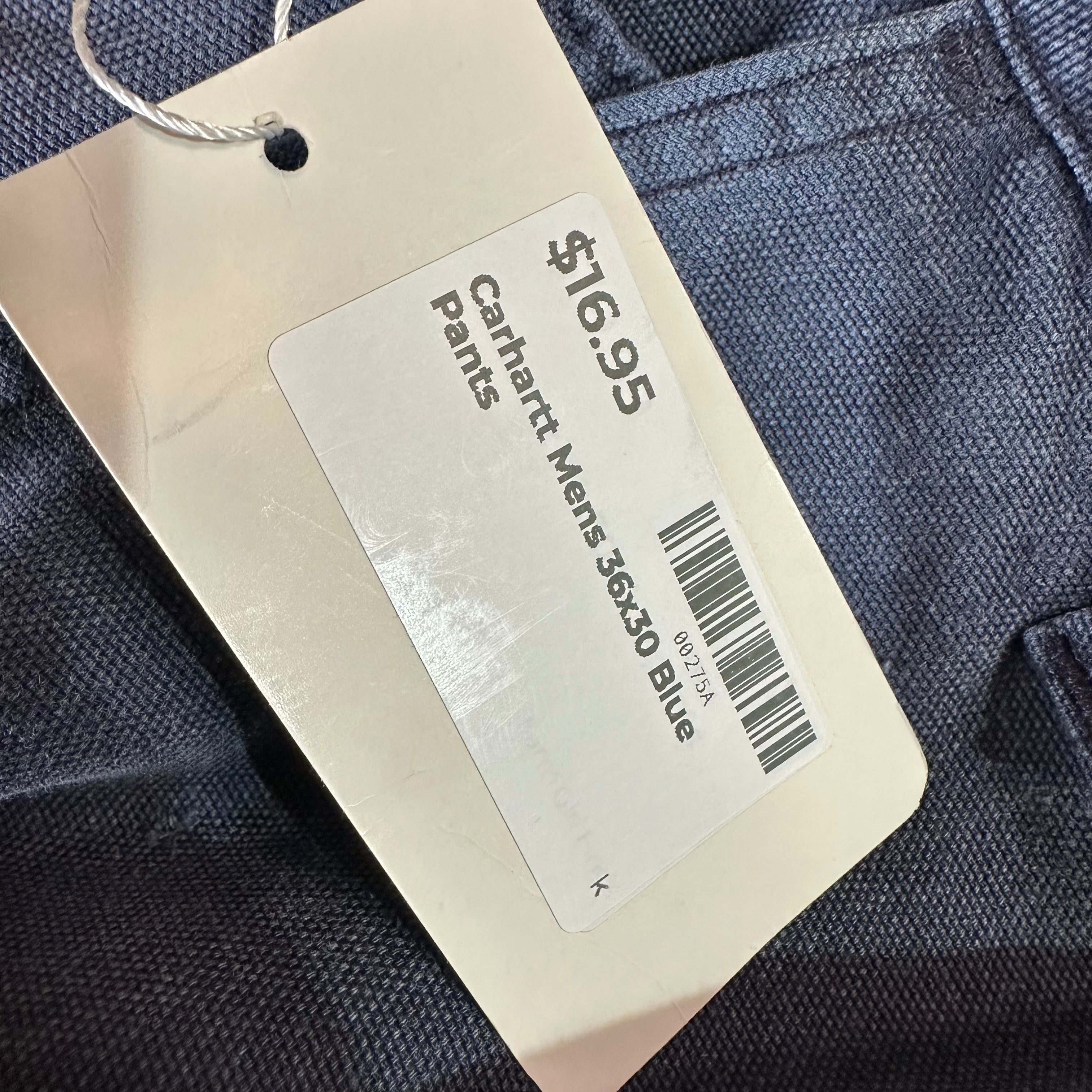 Carhartt Mens 36x30 Blue Pants