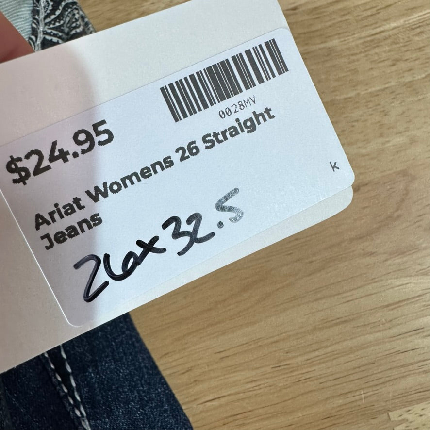 Ariat Womens 26 Straight Jeans