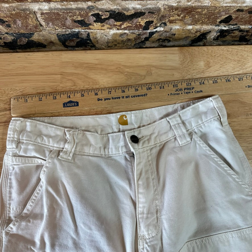 Carhartt Men’s Double Knee Workwear Pants 30x30 White Cream
