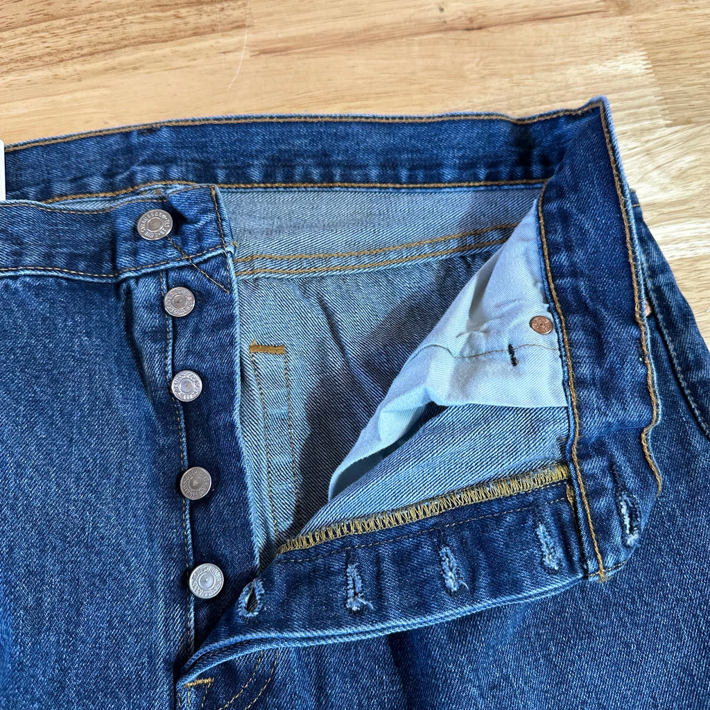Levis 501 Mens 36x29 Blue Jeans