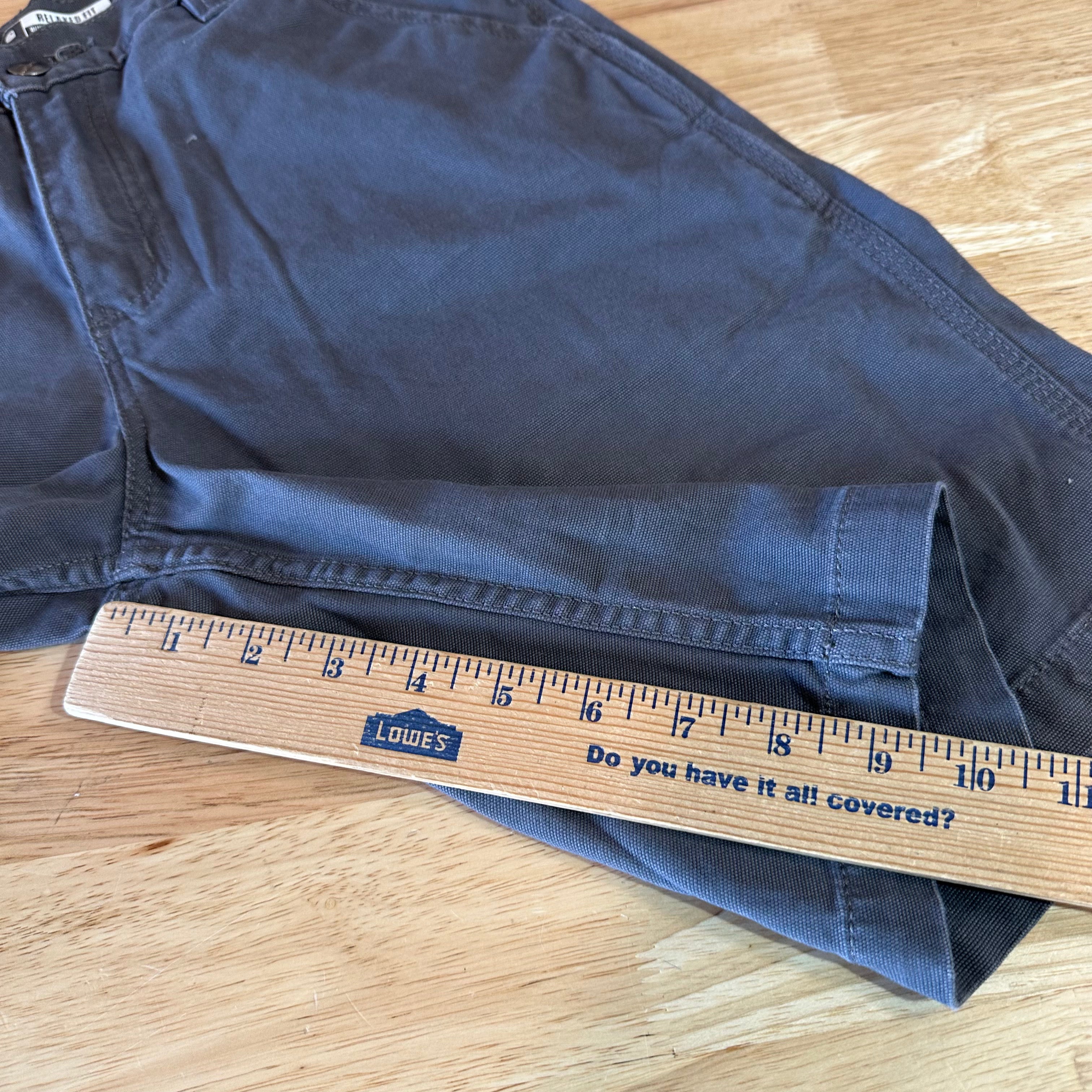 Carhartt Shorts Mens 30 workwear Rugged Flex 9.5" inseam Gray Relaxed Work