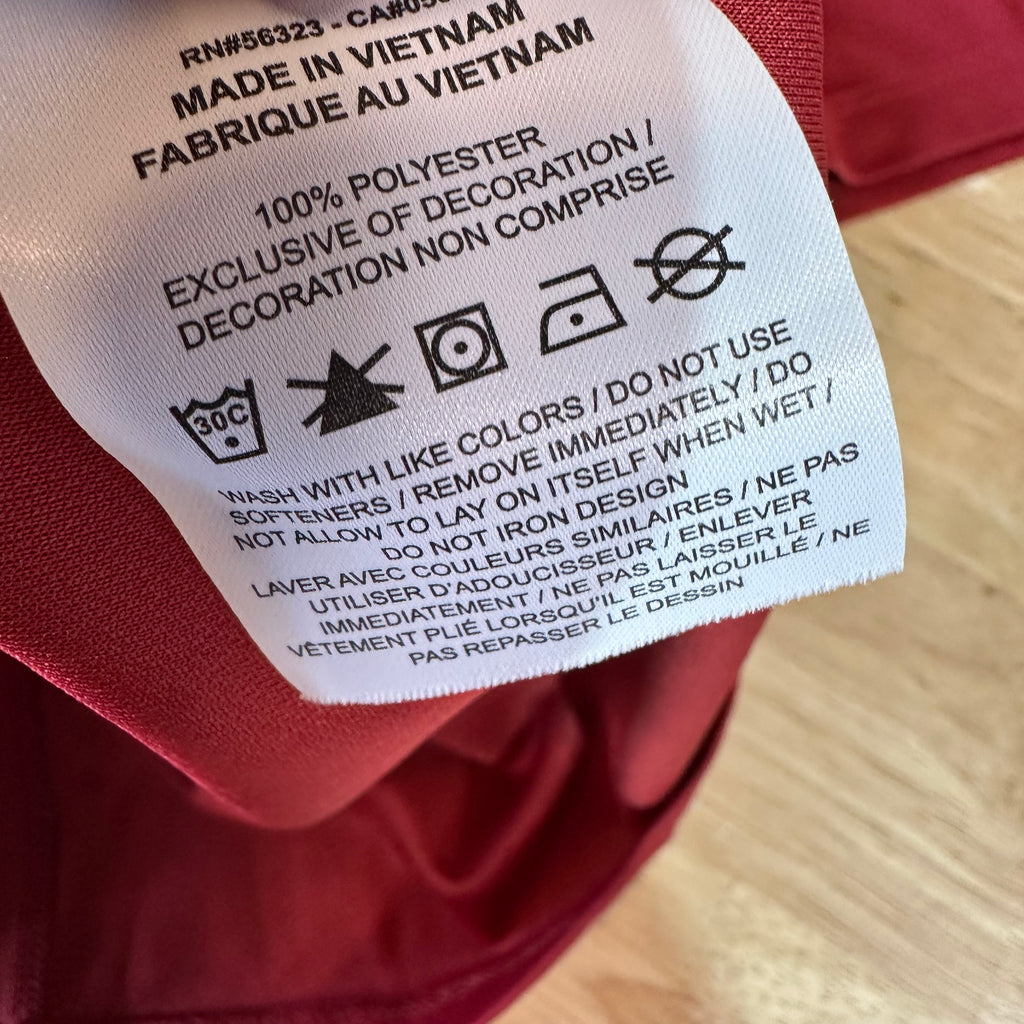 Arkansas Razorbacks Polo Shirt Womens Large Red Dri Fit Short Sleeve