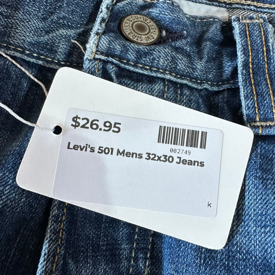 Levi's 501 Mens 32x30 Jeans
