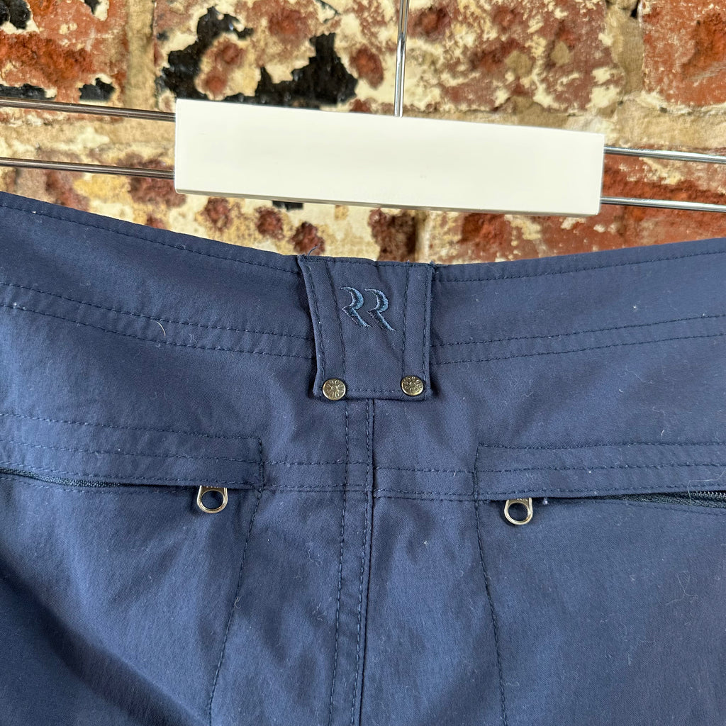 Royal Robbins Pants Women's 4 Lightweight Capri Blue Outdoor Hiking 32x21"