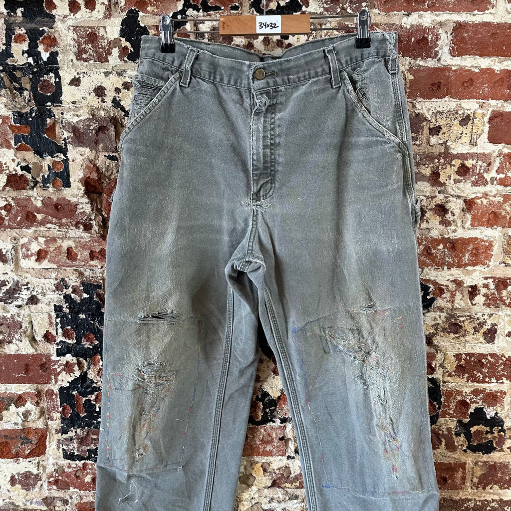 Carhartt Mens 34x32 Green Pants