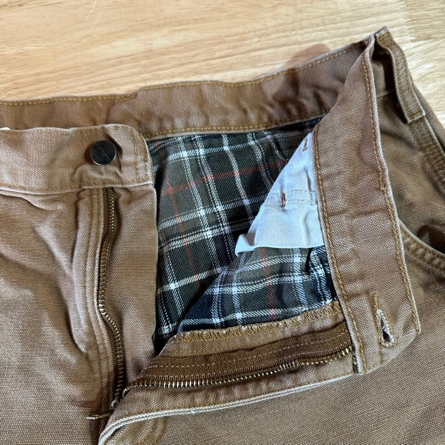 Carhartt B111 Brown Mens 32x32 Lined Pants
