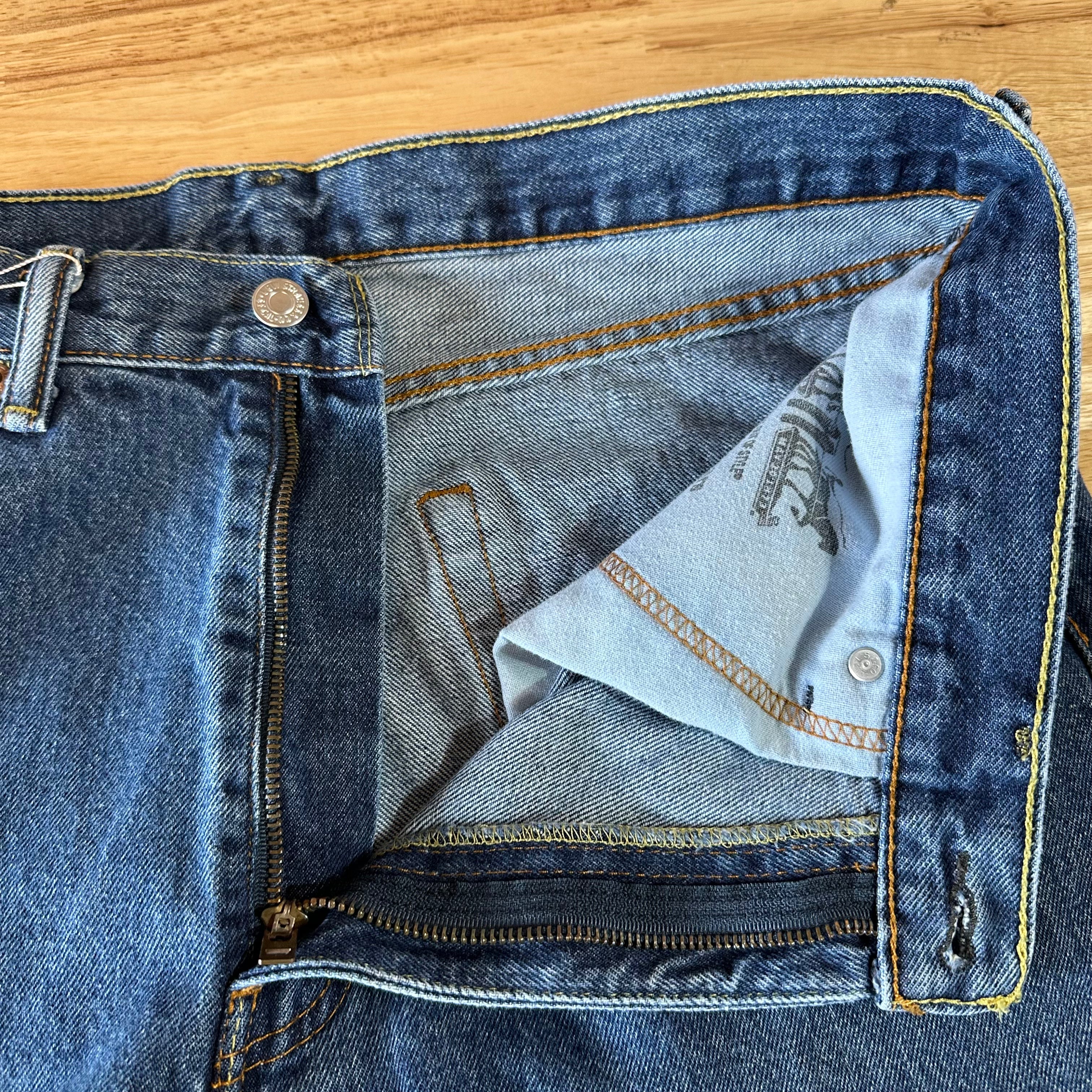Levi's 505 Mens 36x32 Blue Jeans