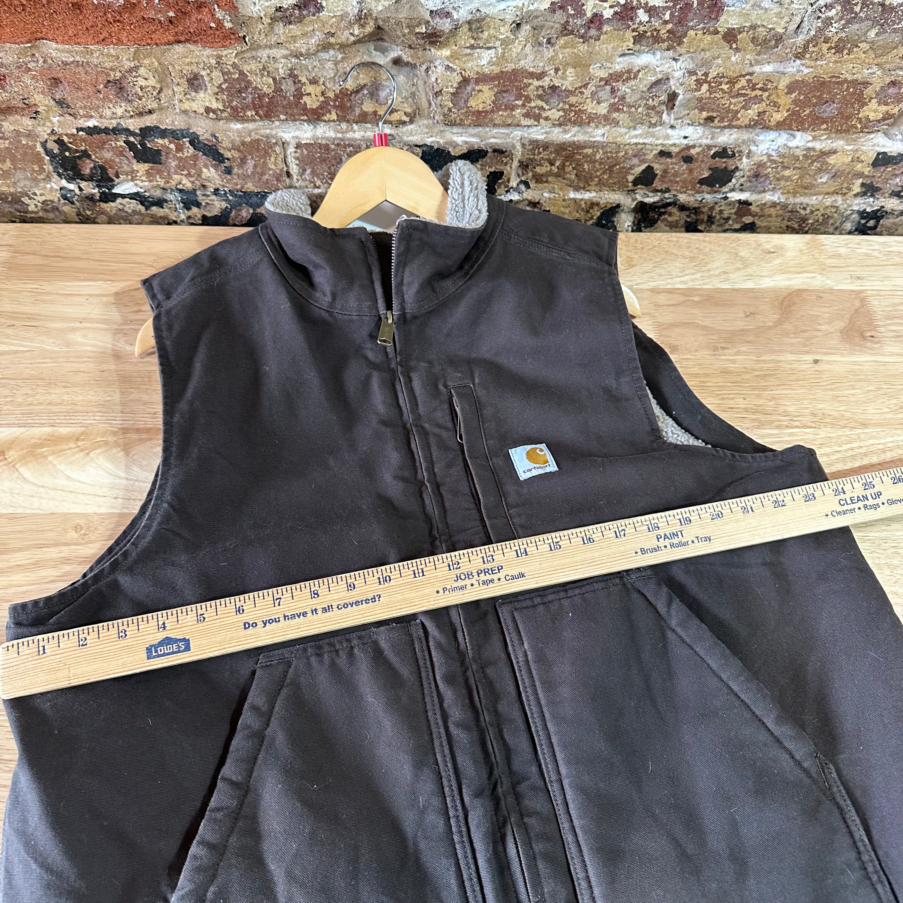 Carhartt Mens Large Brown Sherpa Vest