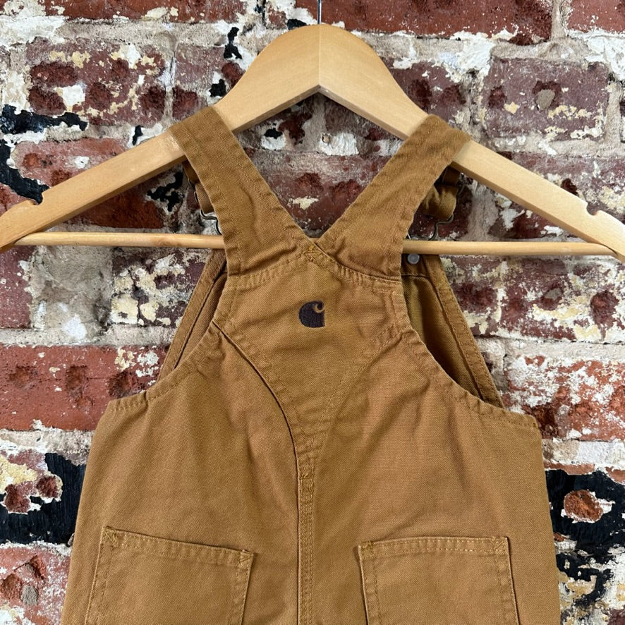 Carhartt Overalls Canvas Brown toddler boys Size 3T Bibs