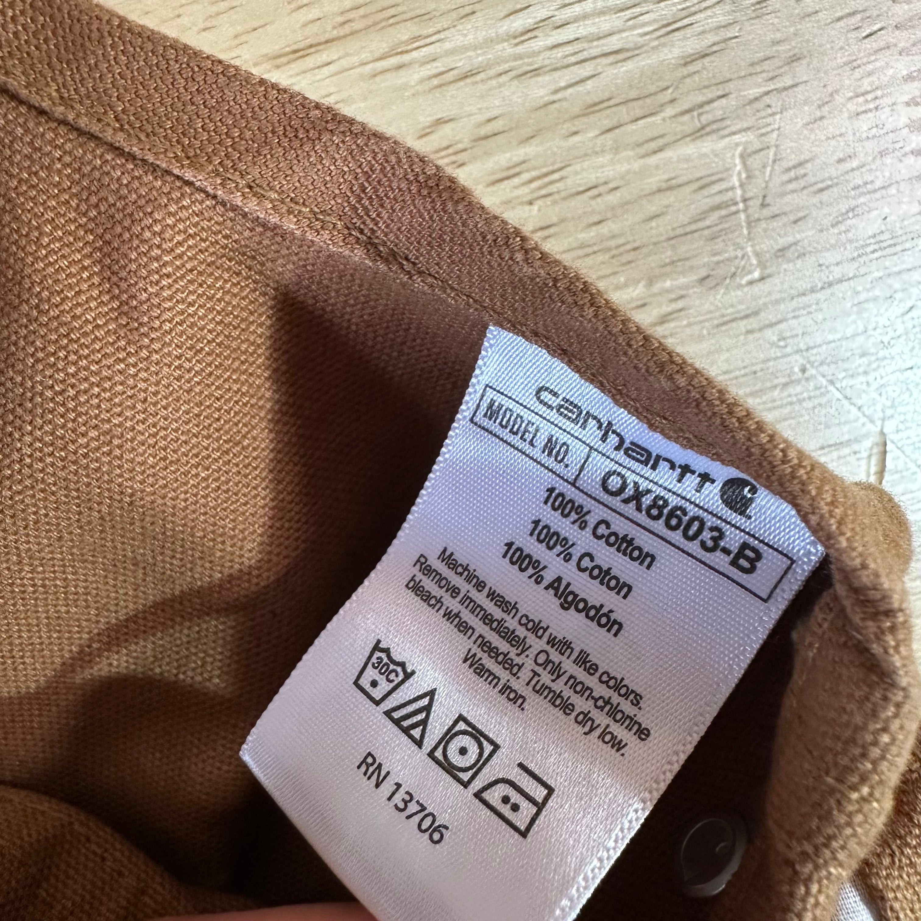 Carhartt Overalls Canvas Brown boys 5 Bibs