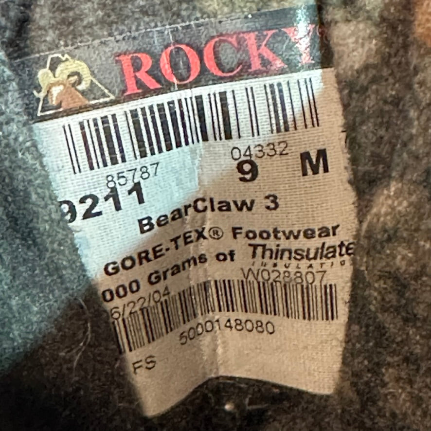 Rocky Camo Boots Mens 9