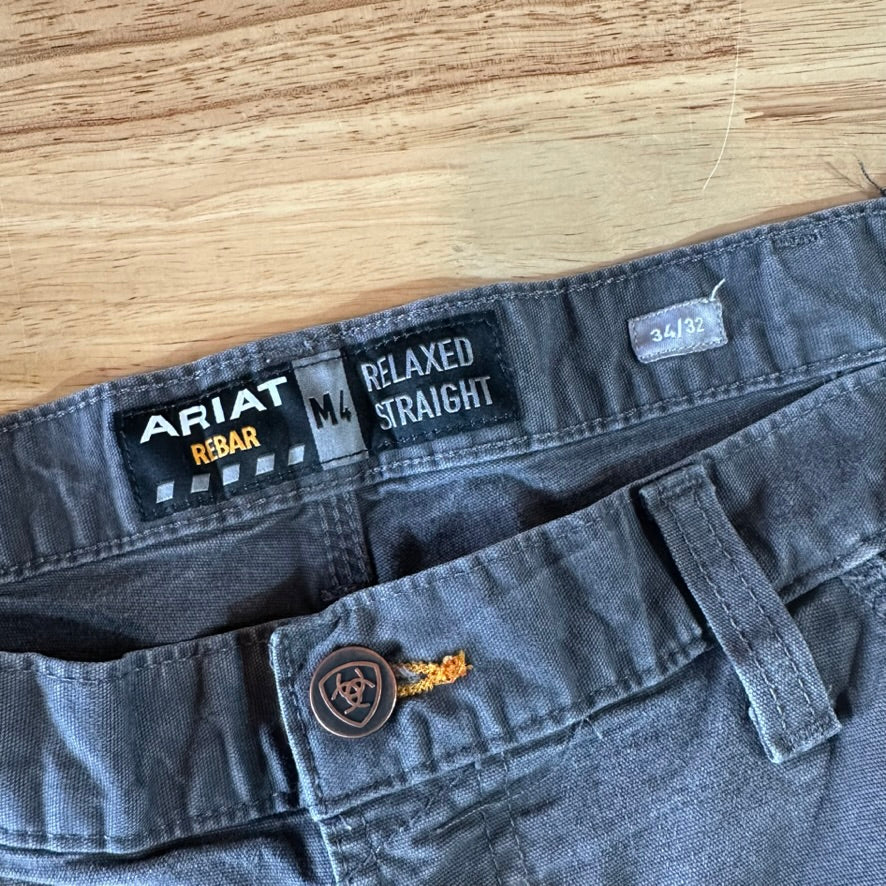 Ariat M4 Mens 34x32 Gray Pants