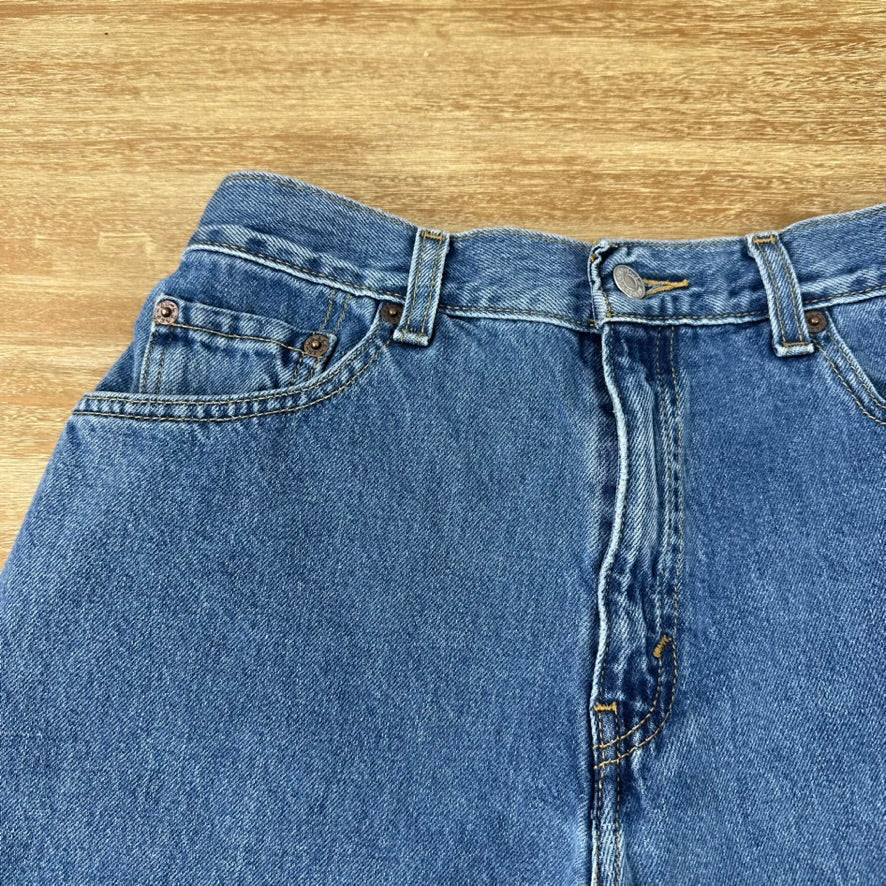 Levi's Cut Off Denim Blue Jean Shorts Womens 8 Distressed - 28x4"