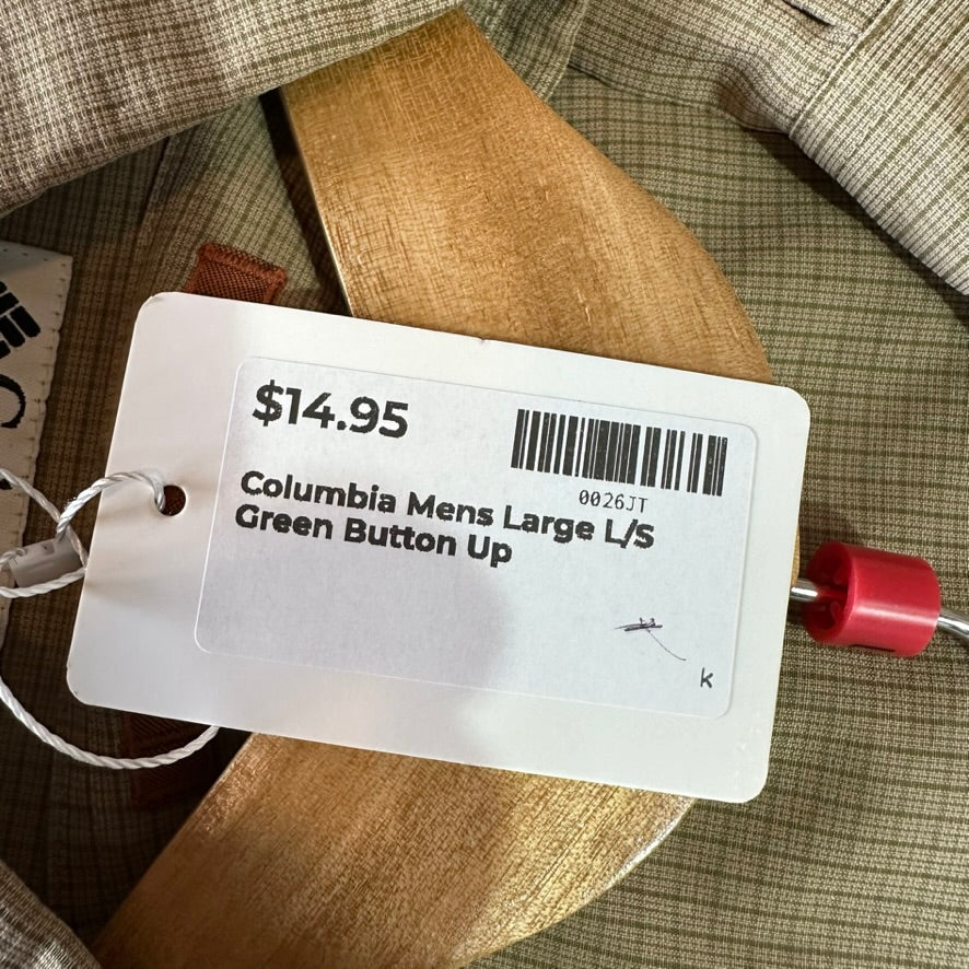 Columbia Mens Large Button Up