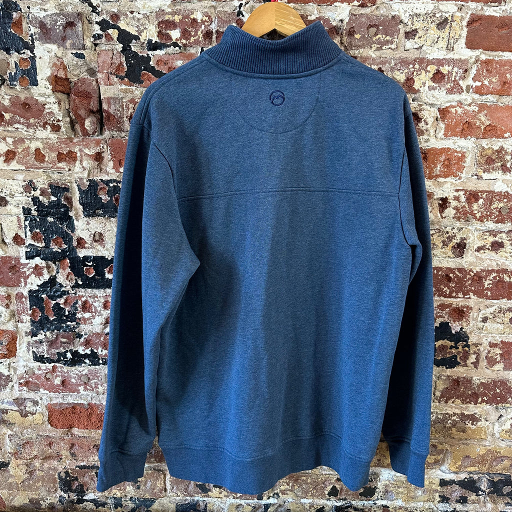 Magellan 1/4 snap Sweatshirt Pullover Blue Campfire Mens Large