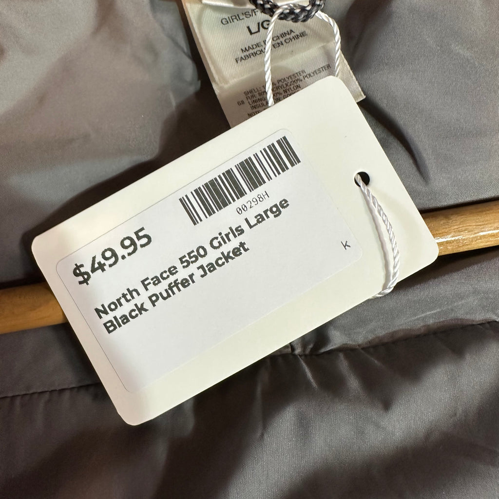 North Face 550 Puffer Jacket Girls Large