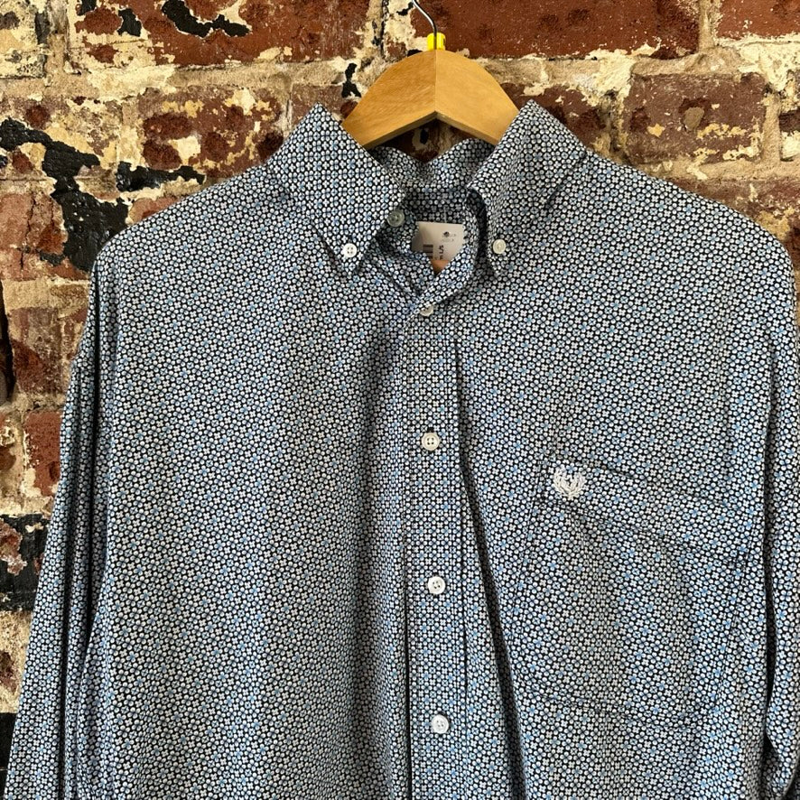Panhandle Button Up Western Shirt Mens Medium