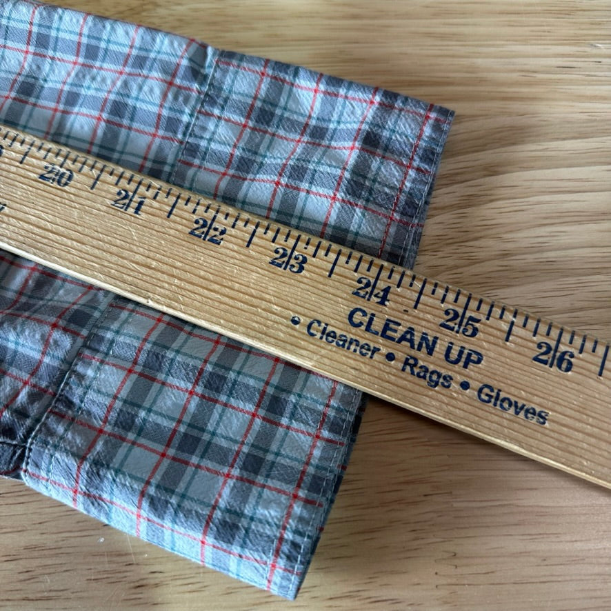 Cabela's Shirt Mens XL Long Sleeve Button Vented Gray Plaid Outdoor