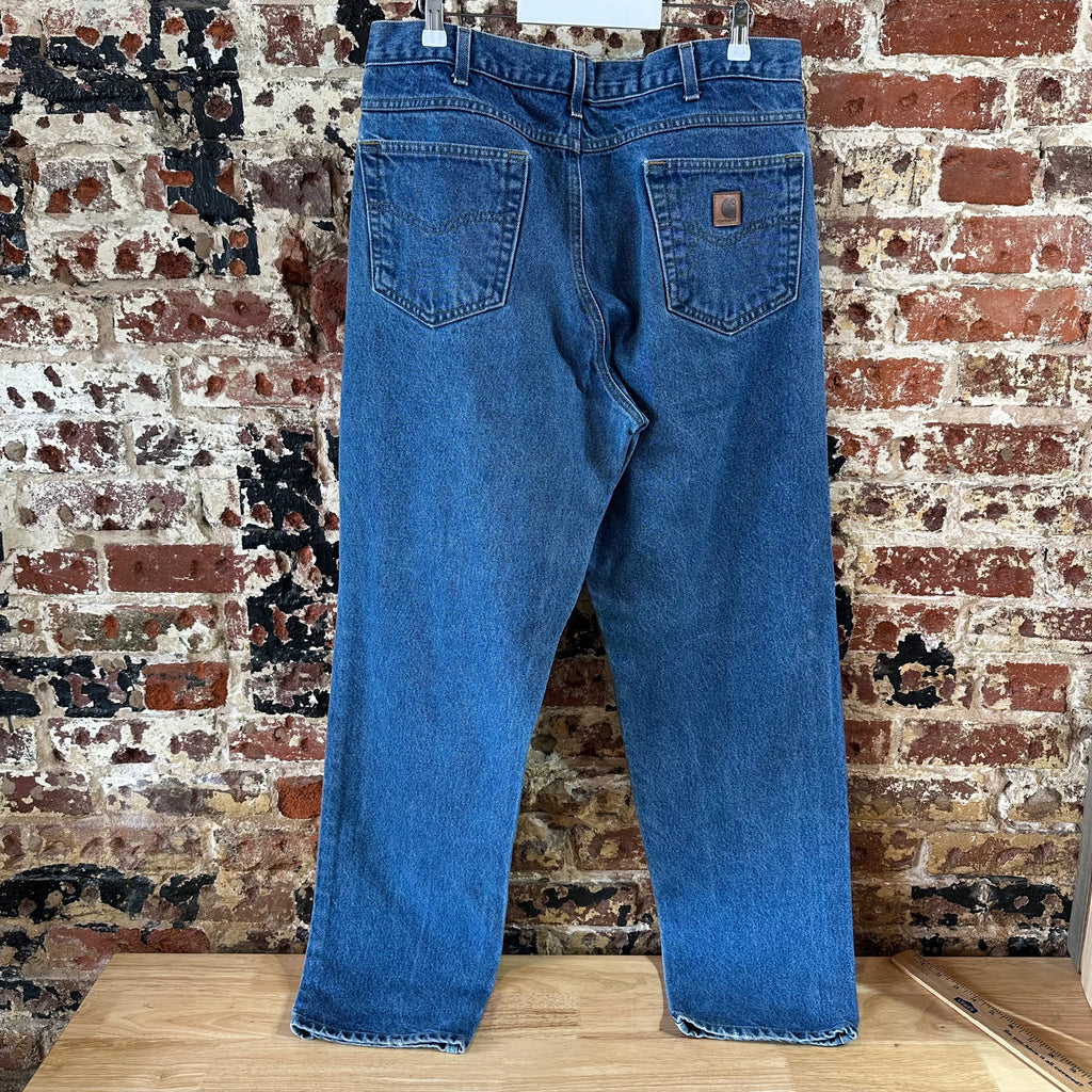 Carhartt Mens 36x34 Blue Jeans