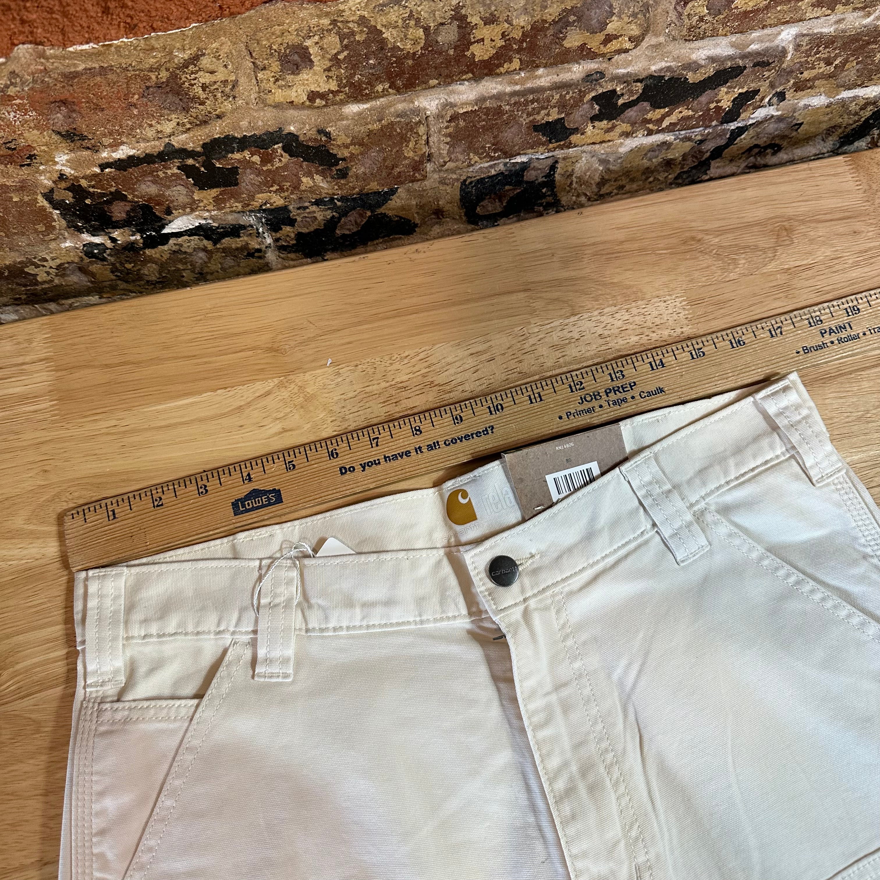 Carhartt Natural Mens 34x32 Double Knee Pants