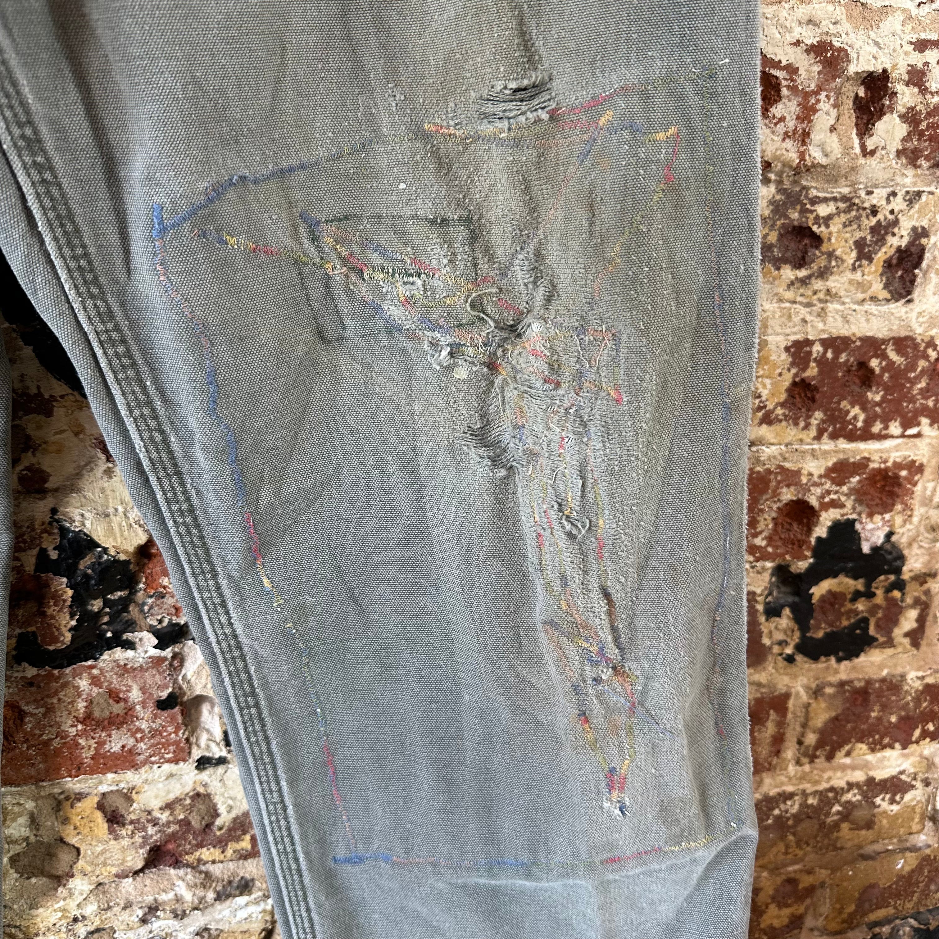 Carhartt Mens 34x32 Green Pants