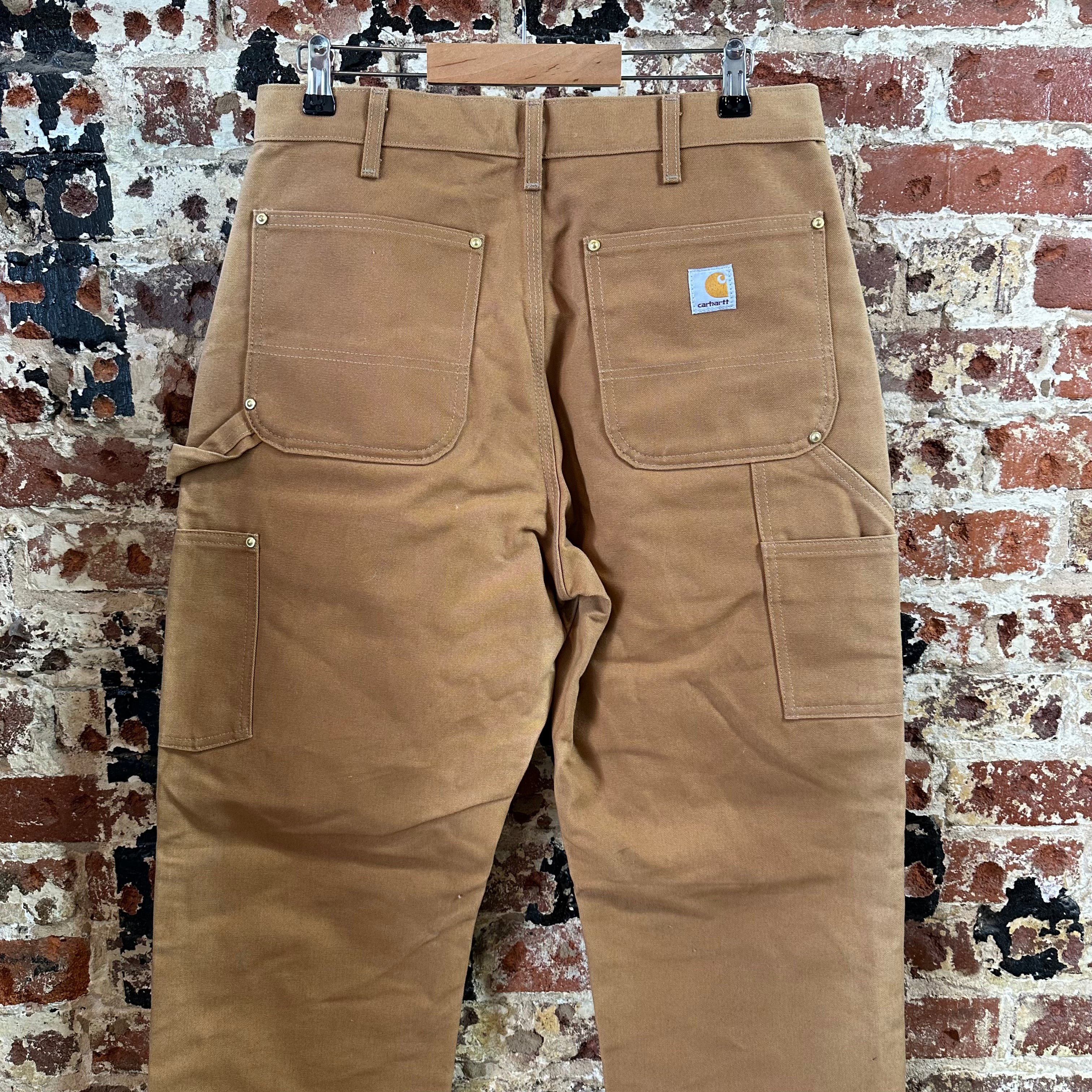 Carhartt B01 BRN Mens 32x34 Double Knee Pants