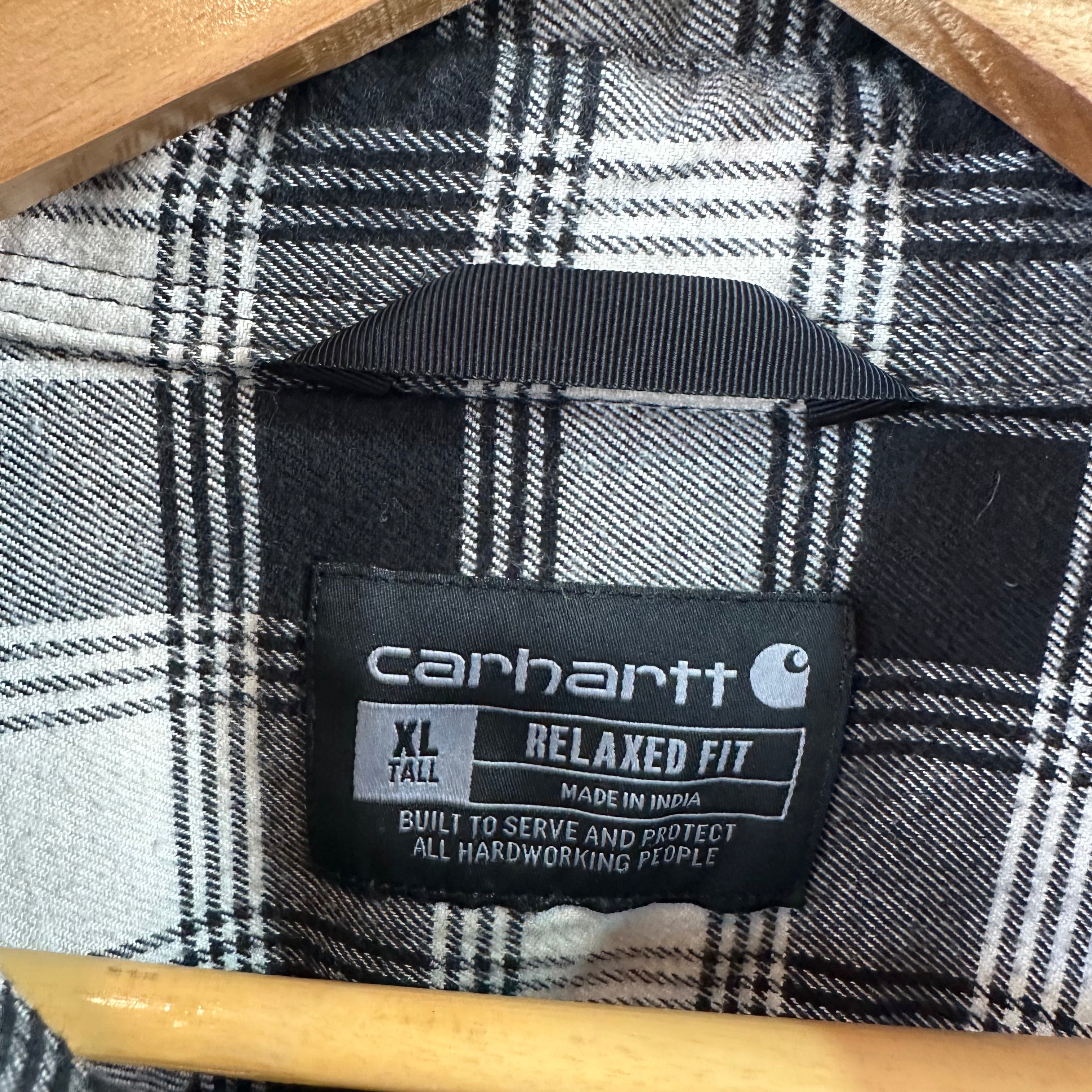 Carhartt Black Flannel Men’s XL Tall