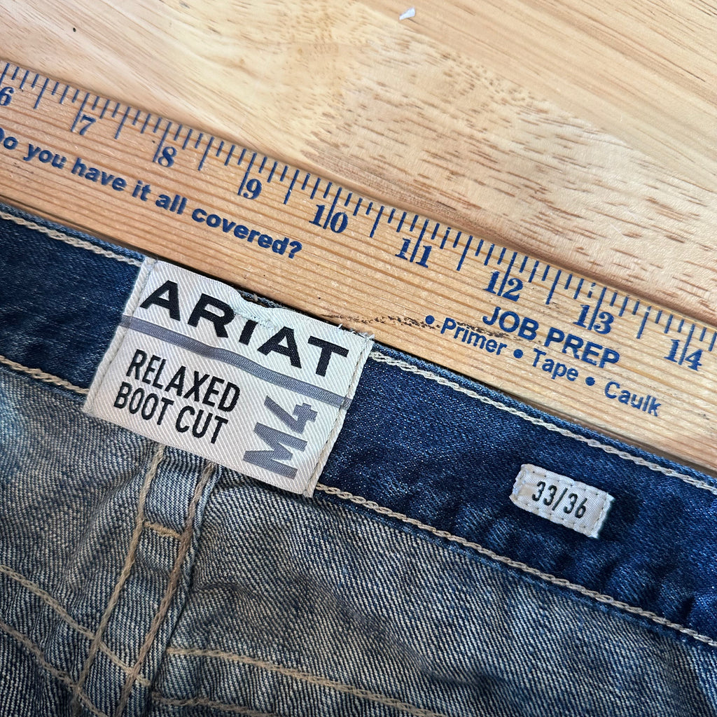 Ariat M4 Mens 33x36 Blue Jeans