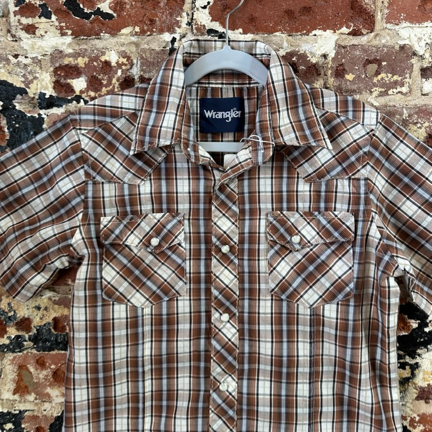 Wrangler S/S Western Shirt Boys Medium