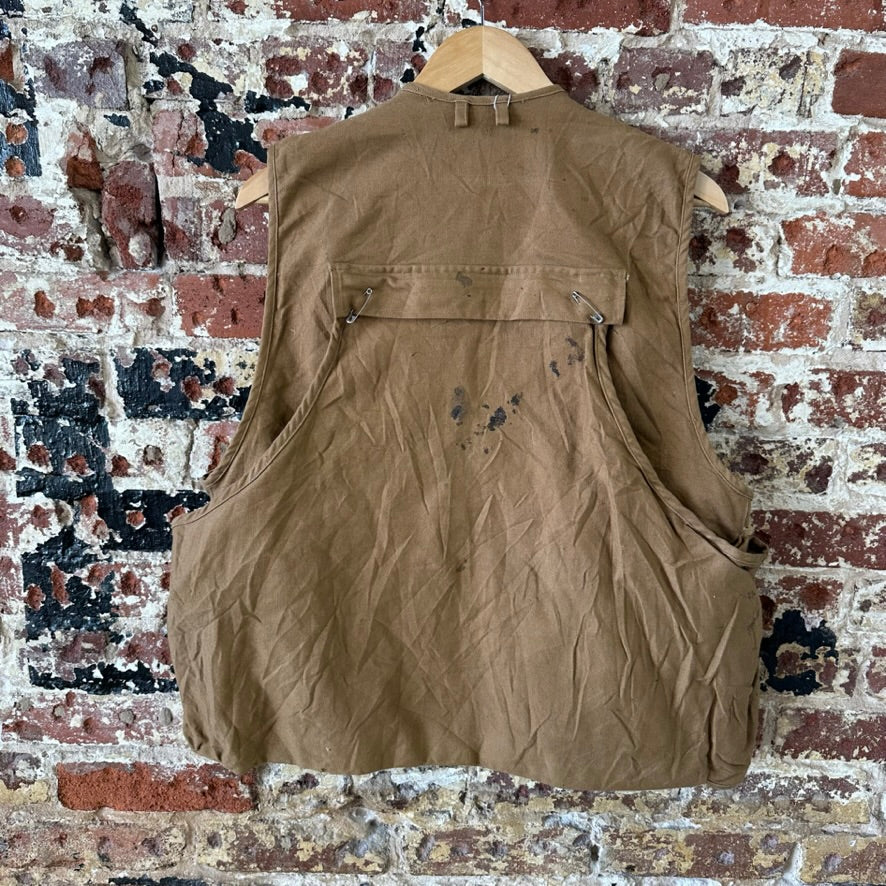 AVID Outdoor Vest Mens Large Brown Quilted Hunting Full Zip Upland