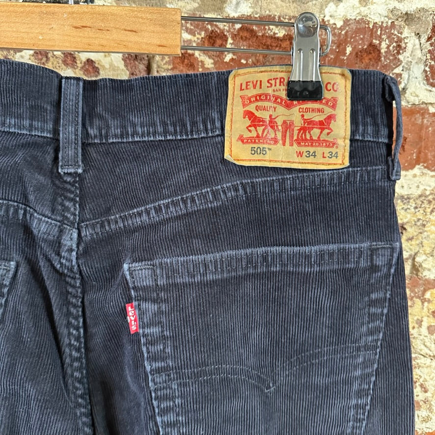 Levi's Mens 34x34 Black Corduroy Jeans
