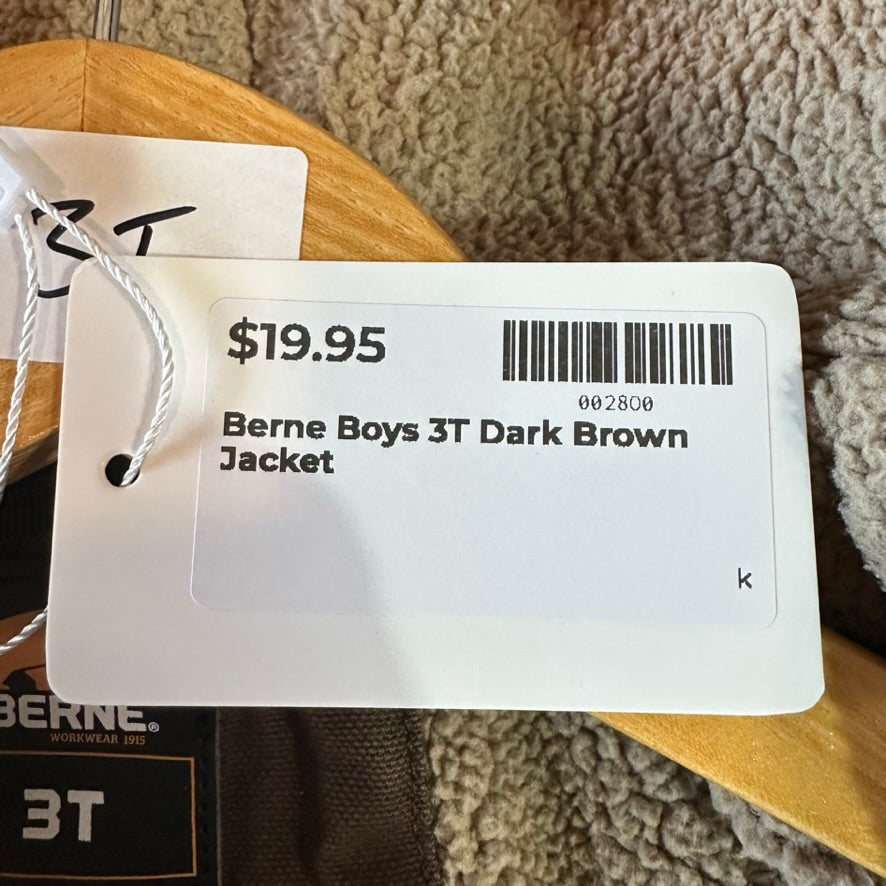 Berne Boys 3T Dark Brown Jacket