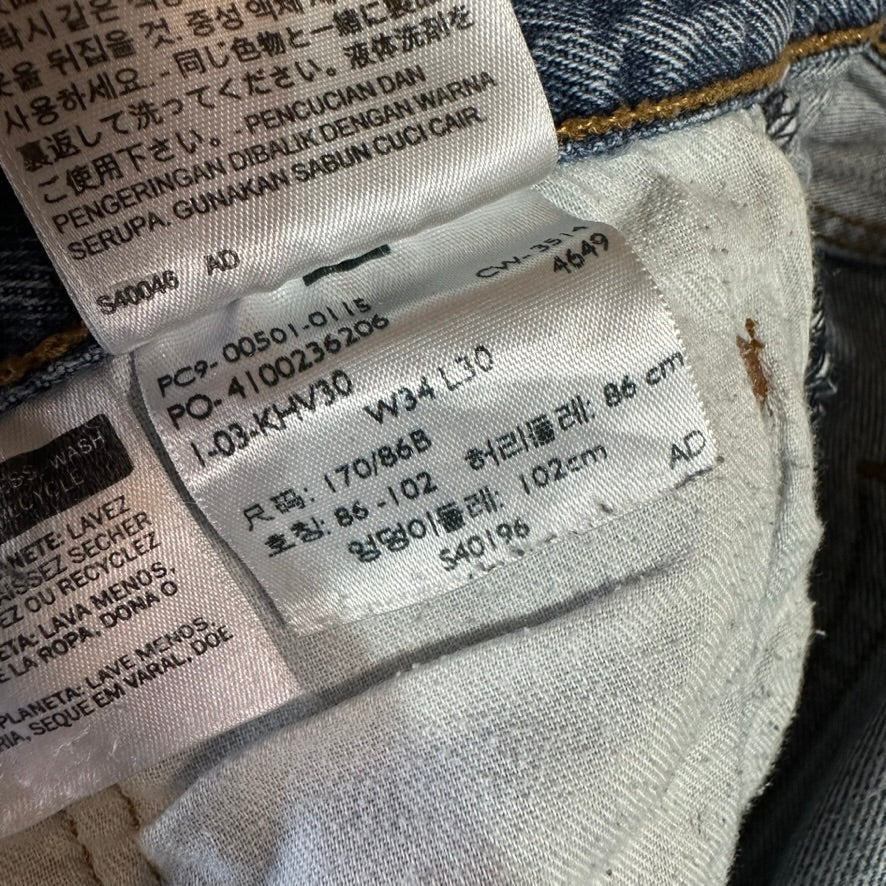 Levi's 501 Mens 34x30 Blue Jeans