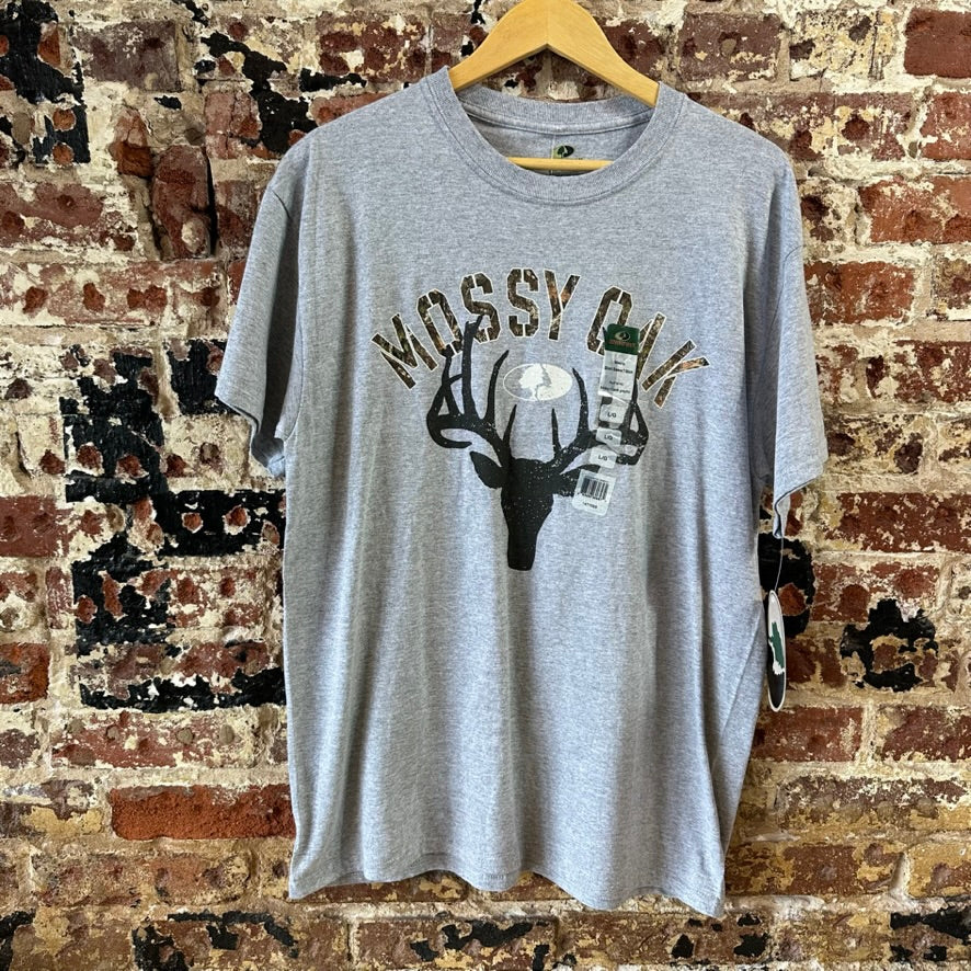 Mossy Oak Mens Large Gray T-Shirt NEW