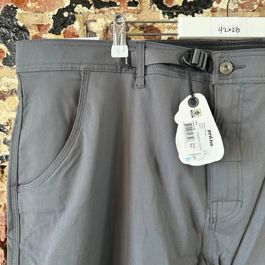 Prana Stretch Zion Straight Pant Men’s 42x28 Pants Gray NEW
