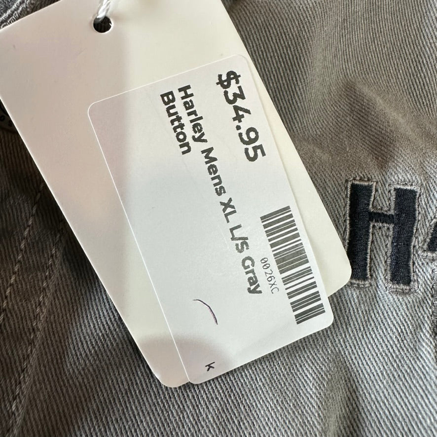 Harley Mens XL L/S Button Up