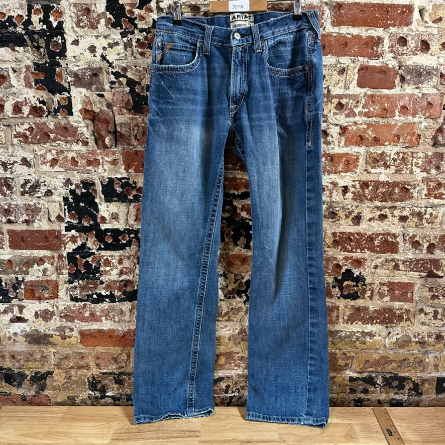 Ariat M5 Straight Blue Jeans Men's 32x34 Western Cowboy