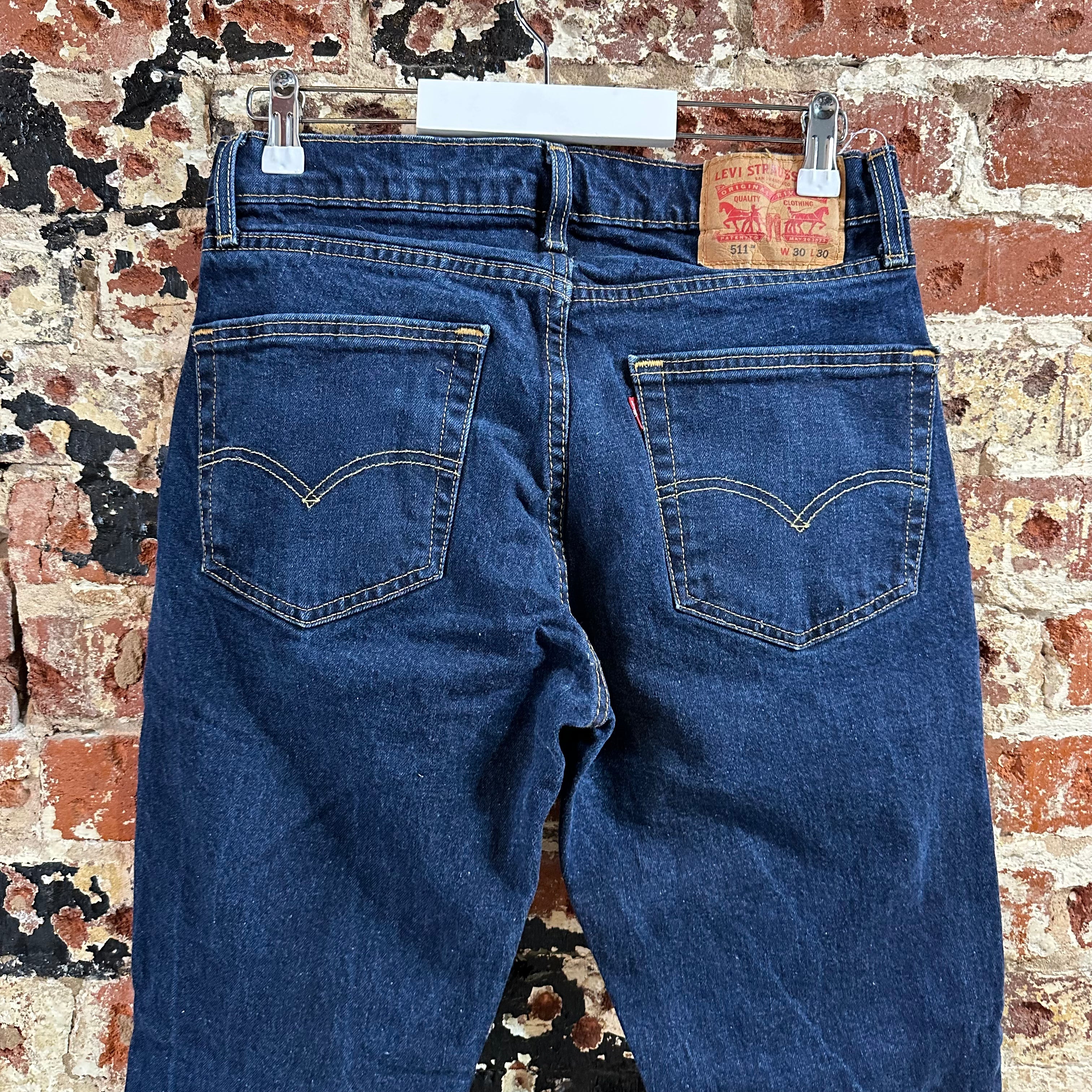 Levis 511 Mens 30x30 Blue Jeans