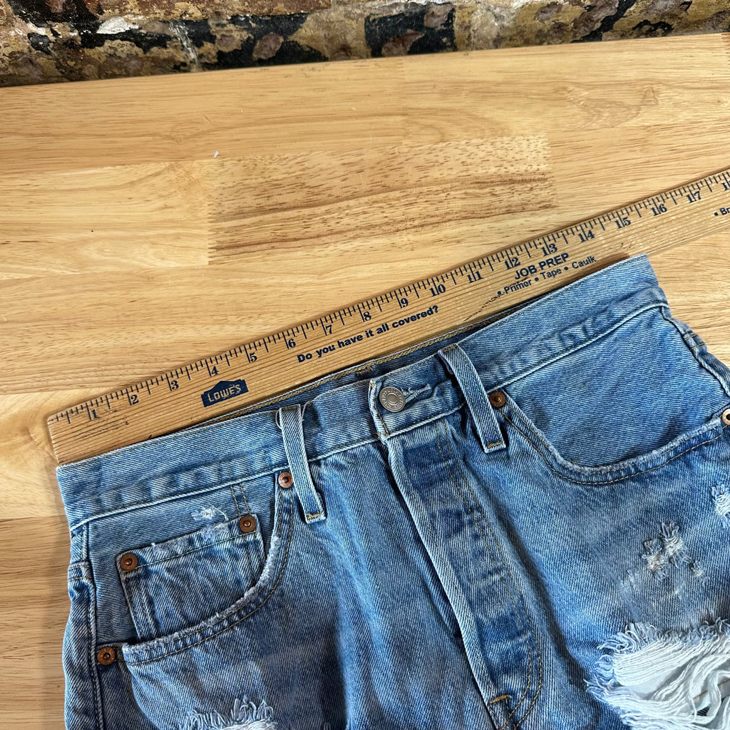 Levi's Cut Off Denim Jean Shorts Womens 30 Distressed