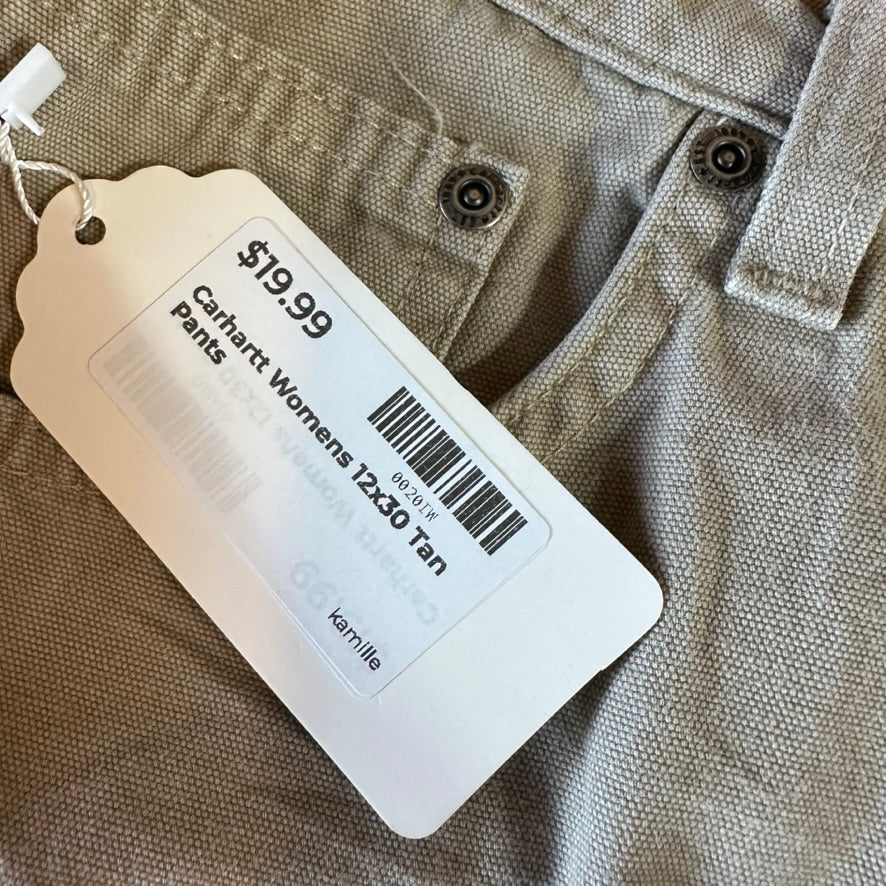 Carhartt Womens 12x30 Tan Pants