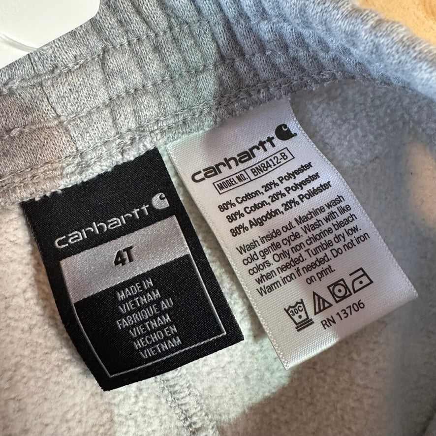 Carhartt Boys 4T Gray Sweatpants