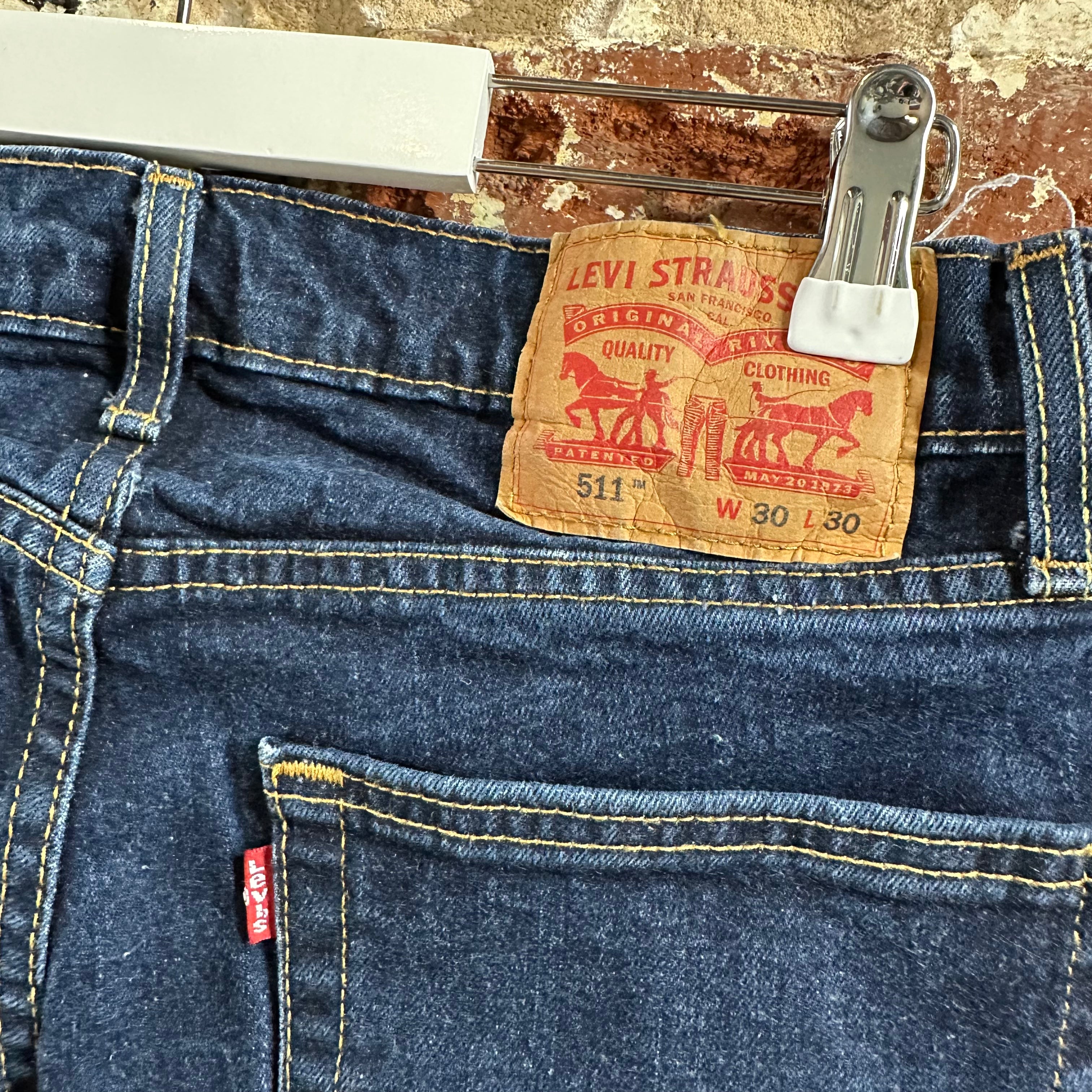 Levis 511 Mens 30x30 Blue Jeans