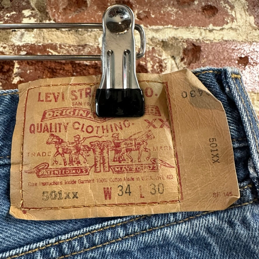 VTG Levi's 501xx Mens 34x30 Blue Jeans 1998