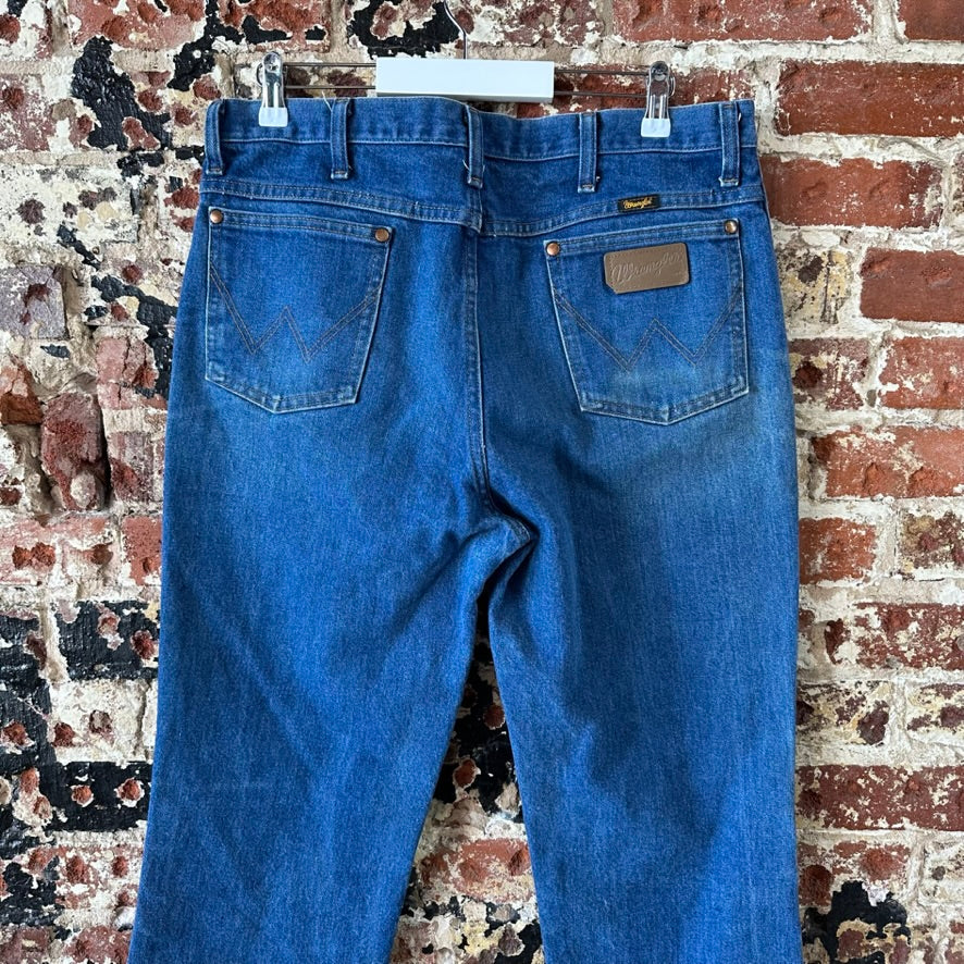 Wrangler Blue Jeans 35x34 western rodeo 936pwd cowboy cut slim fit